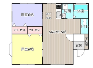 【間取り】 | グリーンハイツ高尾崎・C棟 | ※図面と現況が異なった場合は、現況を優先と致します。