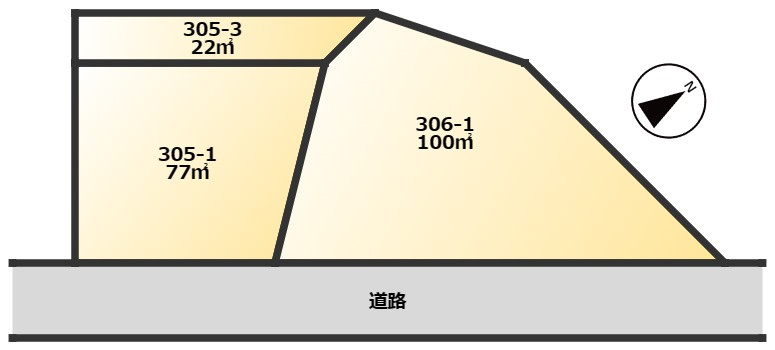 清和市場売地の区画図