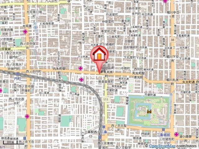 プルミエール朱雀の地図
