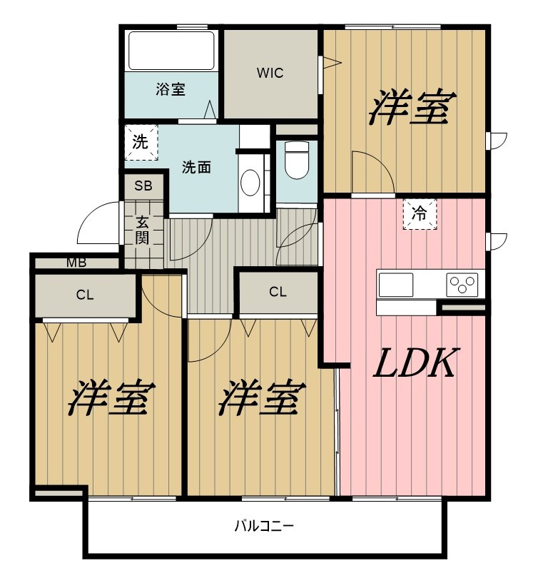 ファーストレジデンス都賀　参番館の間取り
