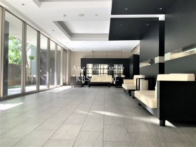 【ロビー】 | ルクレ立売堀 | 落ち着いた空間の広々ロビー！高級感がありますね！