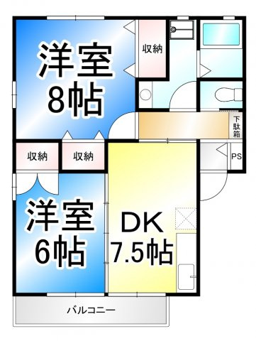 ラピス　Bの間取り