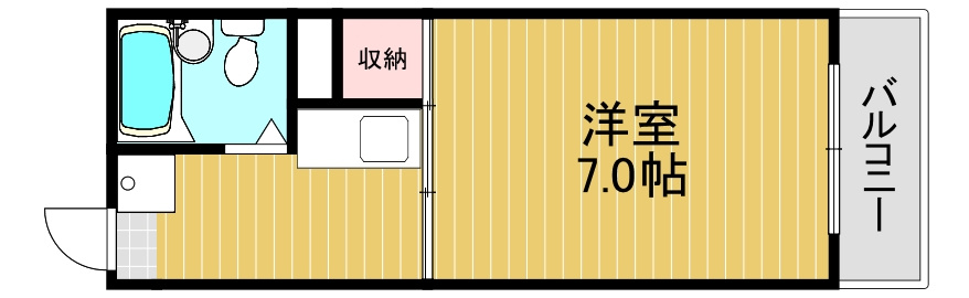 メゾンヤマモトの間取り