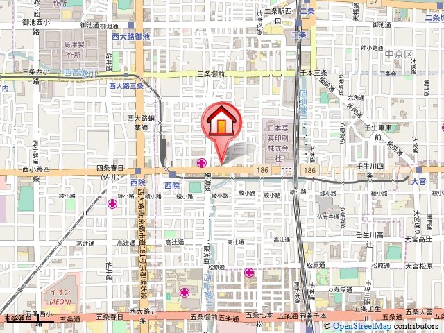 ランドマークハヤシの地図
