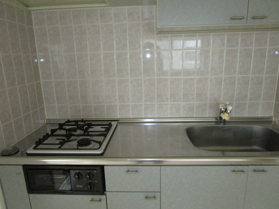 【キッチン】 | ライオンズマンション盛岡内丸　 | ２口コンロ、魚焼き付き