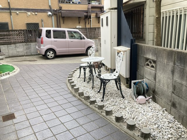 サンハイツのエントランス