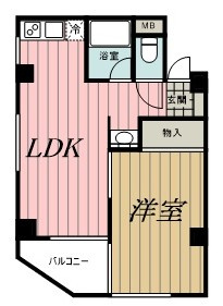 エヴァーグリーン本千葉の間取り