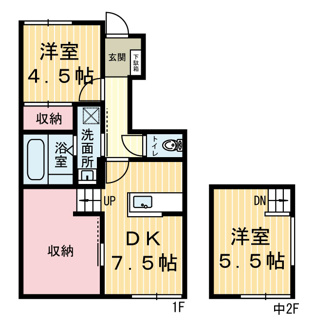 【間取り】 | ラヴィーヌ中丸