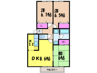 【間取り】 | フォブール北井門 Ａ棟・