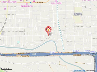 【地図】 | フォブール北井門 Ａ棟・