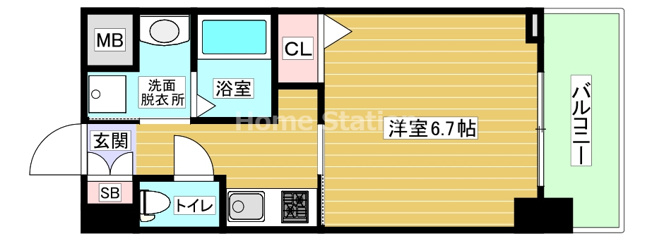 【間取り】 | エスリード弁天町南