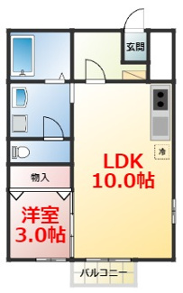 【間取り】 | ハイムシャルマン | ハイムシャルマンの間取りです。