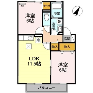 【間取り】 | リヴェールコート　D棟