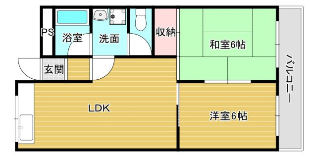 金剛ハイムの間取り