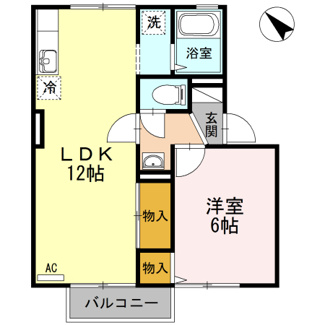 【間取り】 | ルミエール・ハシハマ