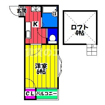 【間取り】 | ピカード竹下 | ピカード竹下の間取り