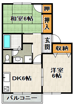 ラークヒルズ弐番館の間取り