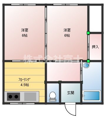 宮崎アパートの間取り