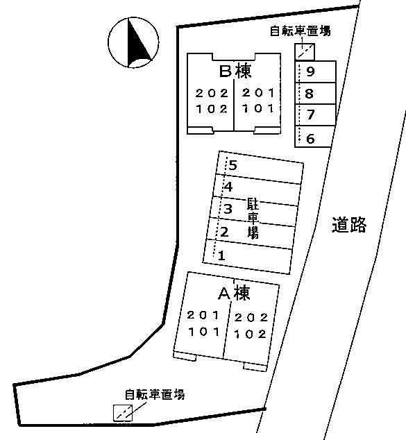 プチプランシュAの区画図