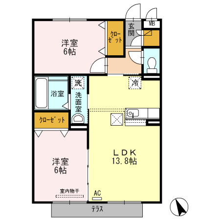 Garden Partyの間取り