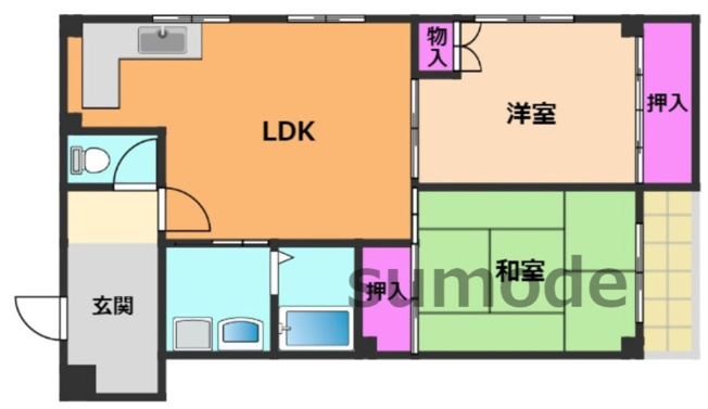 【間取り】 | 野田シャトルマンション A棟