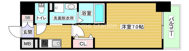 【間取り】 | ジュネーゼみなと弁天町