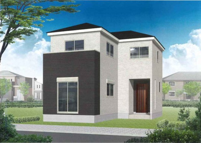 【外観パース】 | 豊中市春日町3丁目新築戸建て | (1号地)イメージパース♪