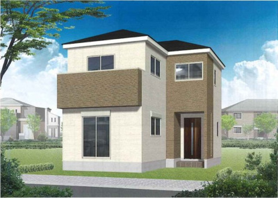 【外観パース】 | 豊中市春日町3丁目新築戸建て | (3号地)イメージパース♪