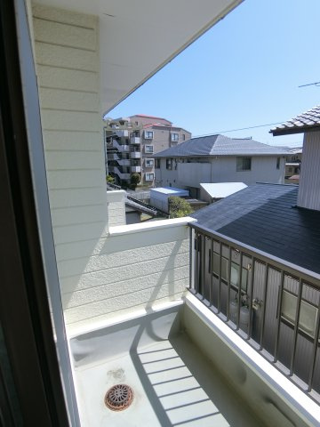 佐鳴ハイツのバルコニー