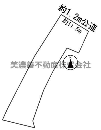 ５６２７６　岐阜市領下土地の区画図