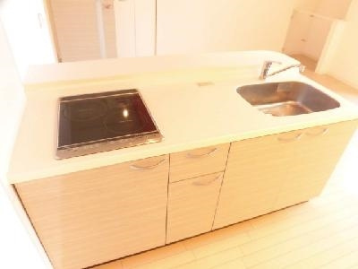 I-arts七条大宮（アイアーツ七条大宮）のキッチン|２口ＩＨキッチン