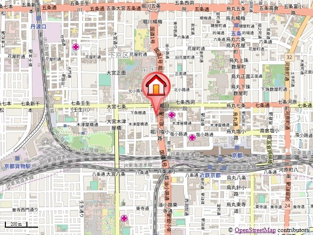 アミスタ堀川の地図