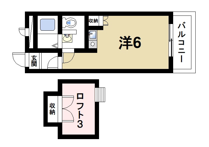 レオ四条大路の間取り|使いやすい間取りです