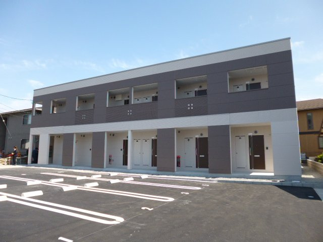 倉敷市新田のアパートの外観