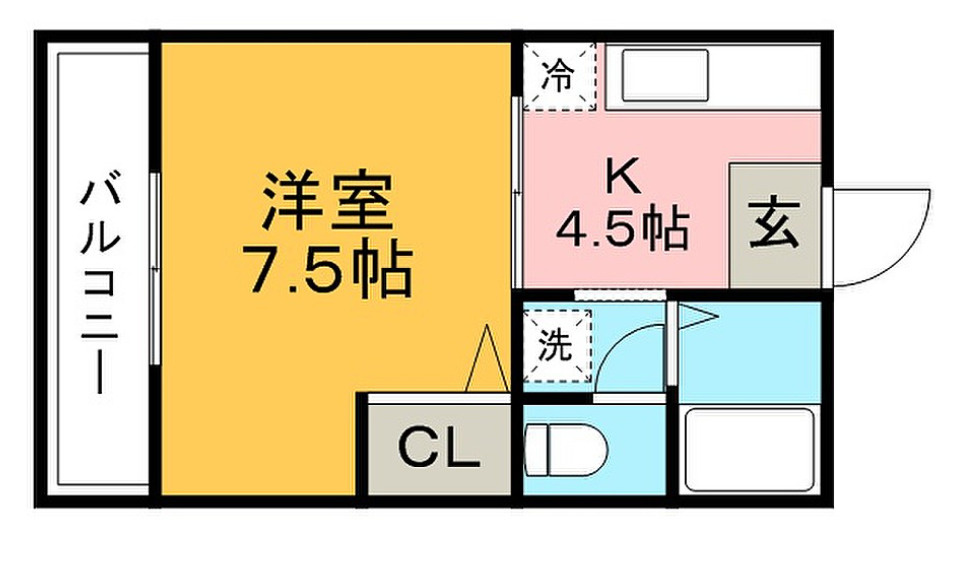 NO.7山一ビルの間取り