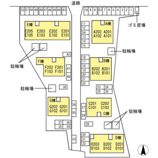 【区画図】 | エスポワール３４　Ｅ棟