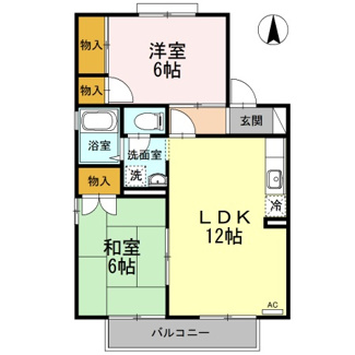 【間取り】 | エスポワール３４　Ｅ棟
