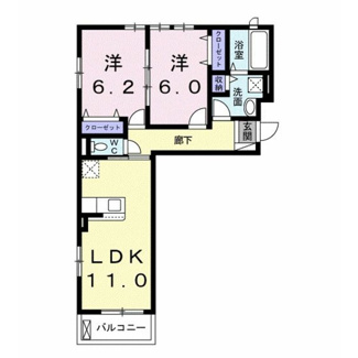 【間取り】 | シャルール　メゾン　Ⅱ