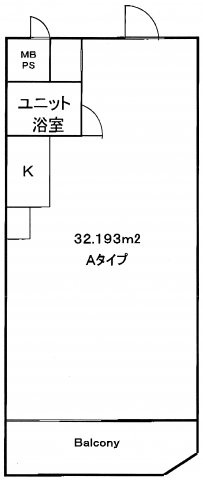 渋谷区宇田川町の事務所の間取り