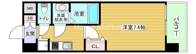 【間取り】 | アドバンス西梅田Ⅴグランデ