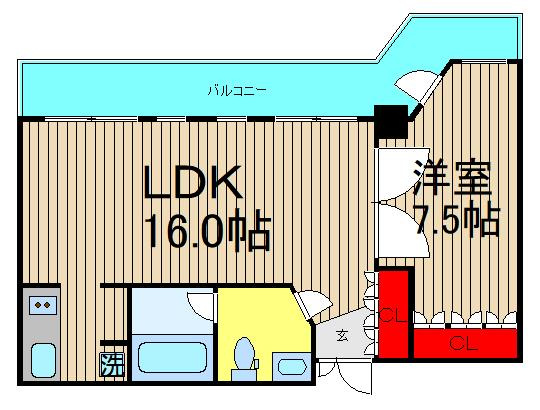 グラスホッパーの間取り