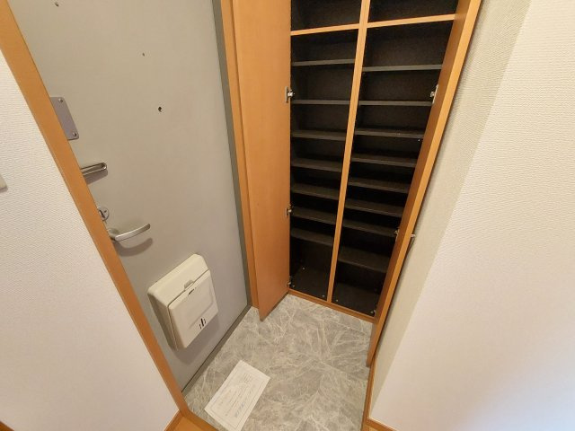 リビングタウン狭山池D棟の玄関