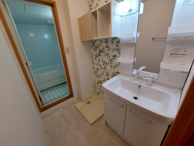 リビングタウン狭山池D棟の洗面所