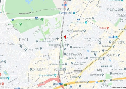 渋谷区神宮前６丁目の店舗事務所の地図