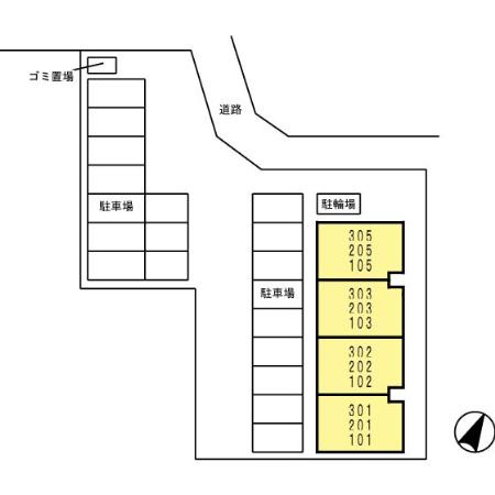 マウンテンクレスト秋津の区画図