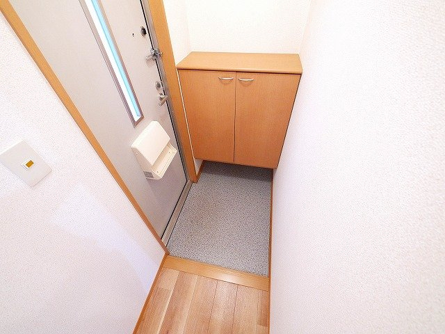 セジュール三笠Bの玄関|毎日通る玄関はこちらです