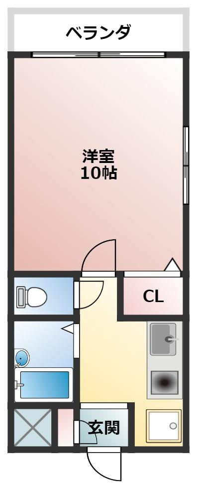 暁21・うえきⅠ号館の間取り|イメージ画像になります。