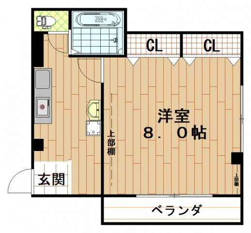 ジョイフル小阪 ( 近畿大学 一人暮らし )の間取り