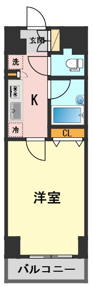 スカイコート新小岩の間取り