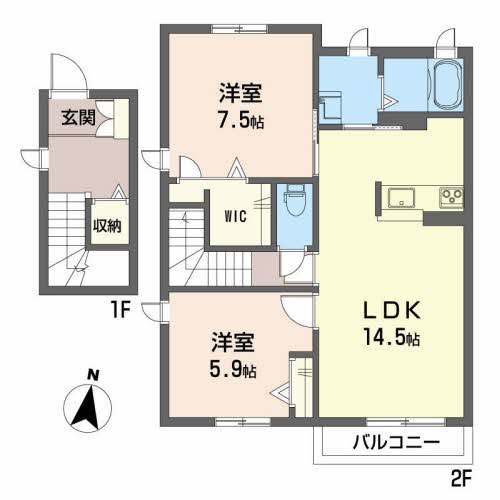 クオーレの間取り